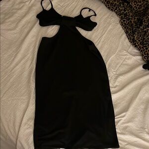 Liberty Love Black Bodycon Cocktail Dress